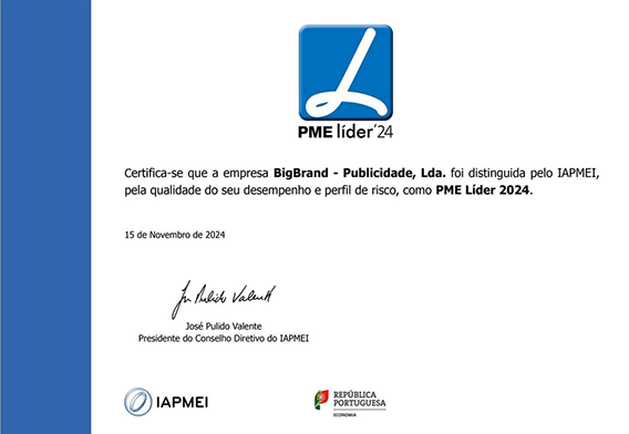 Somos PME líder há 11 anos consecutivos!!