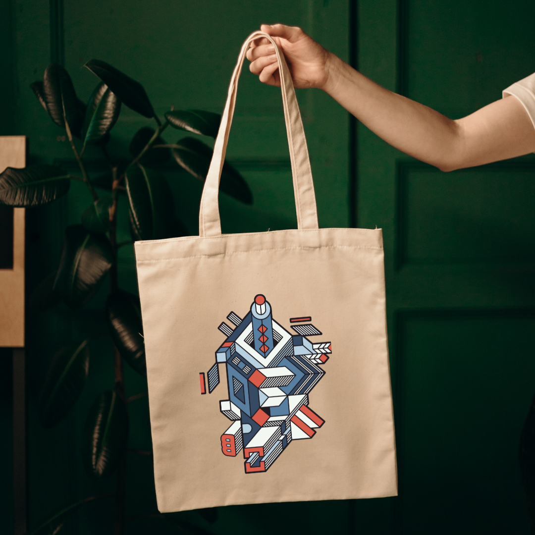 TOTE BAG ALGODÃO CRU