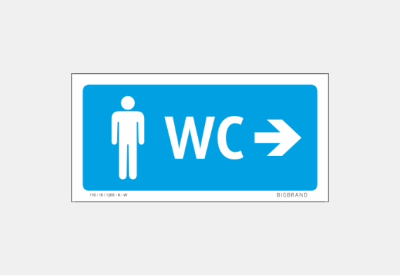 Sinalética WC Homem - SWC-027 103