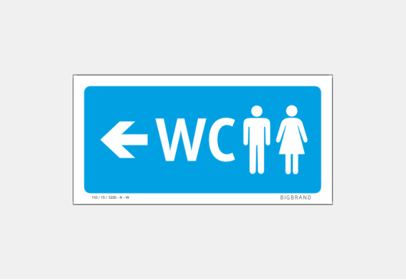 Sinalética WC Homem e Mulher - SWC-035 111