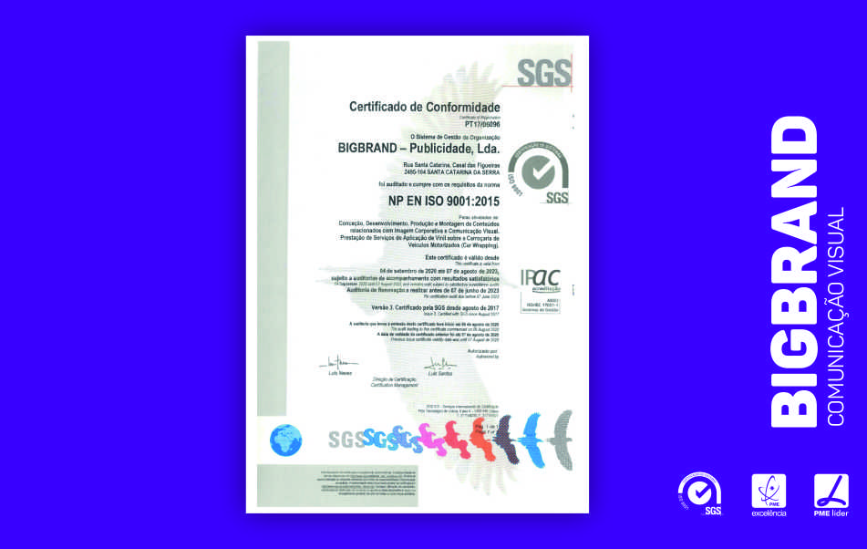 Certificação SGQ