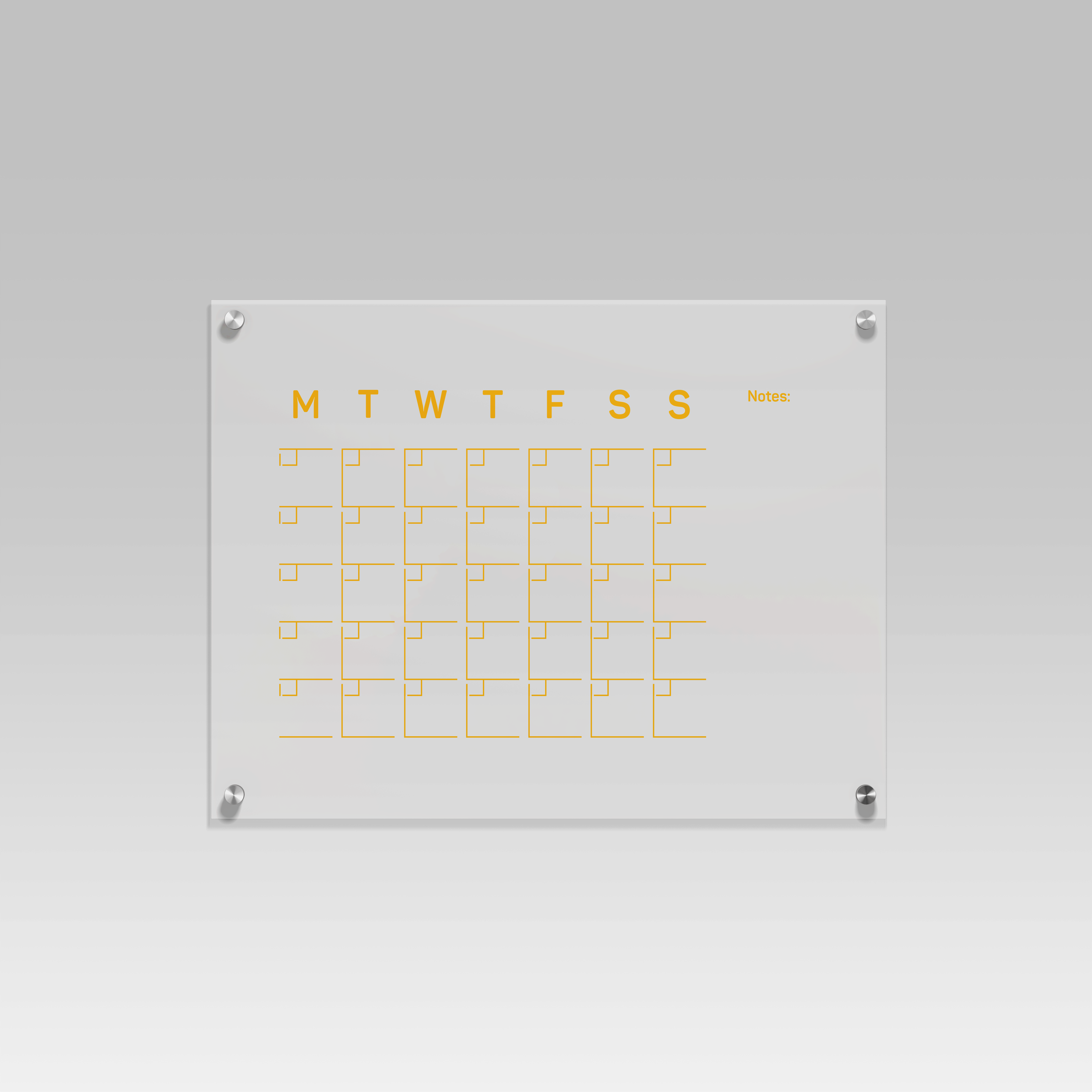 Calendários Mensais em Acrílico