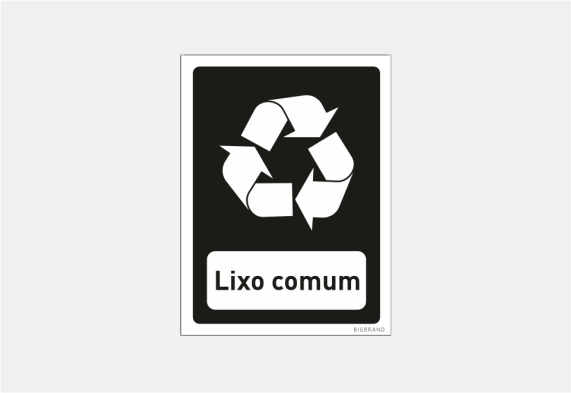 Placa ECO - Lixo Comum 13