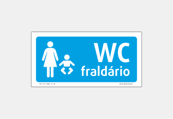 Sinalética Fraldário - SWC-037 113