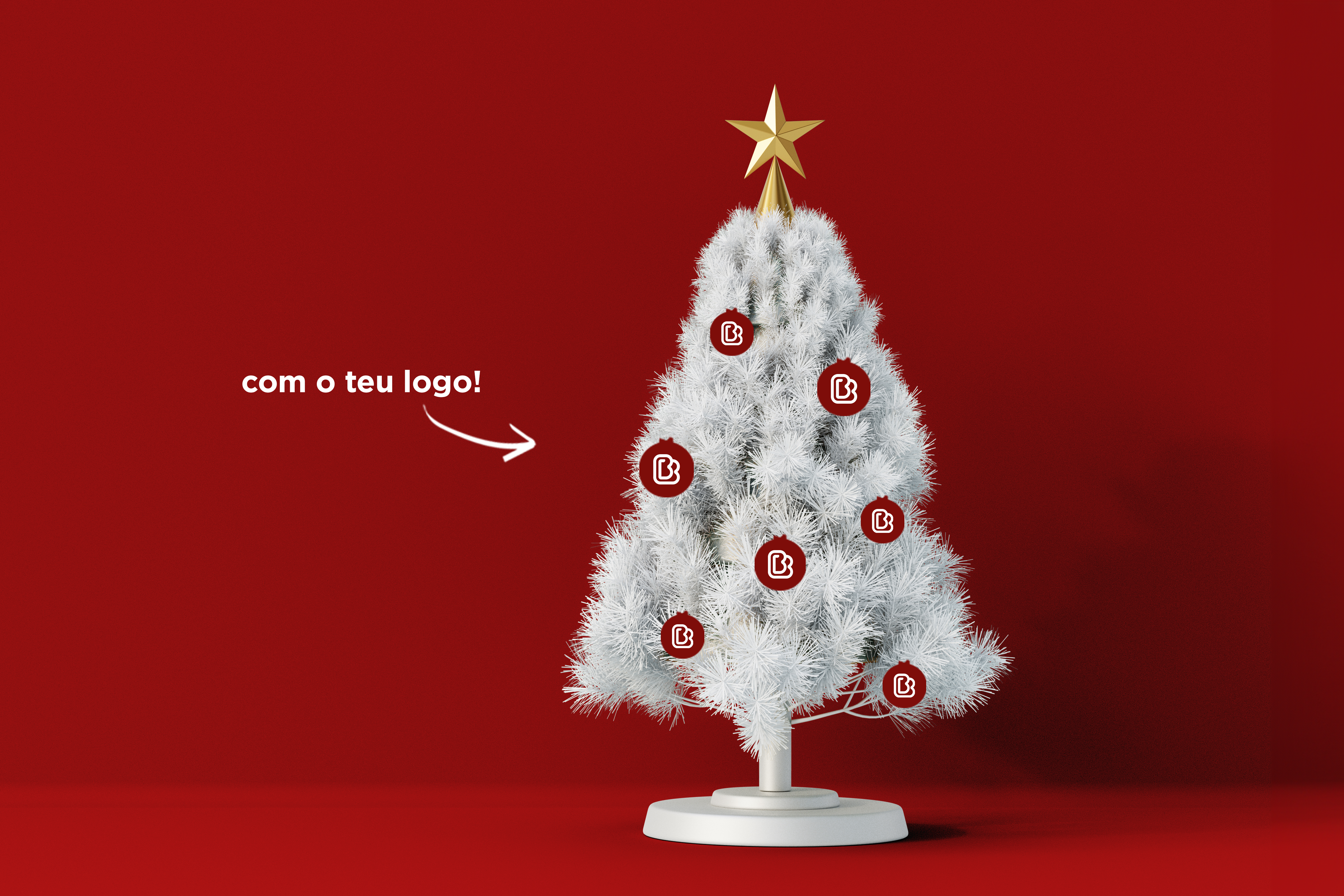 Enfeites de Natal Personalizados em PVC