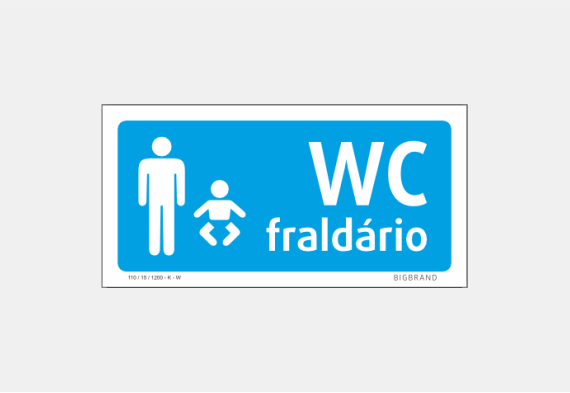 Sinalética Fraldário - SWC-031 107