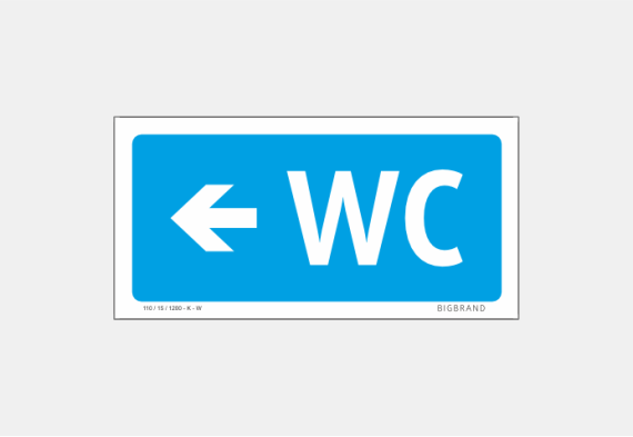 Sinalética WC - SWC-032 108