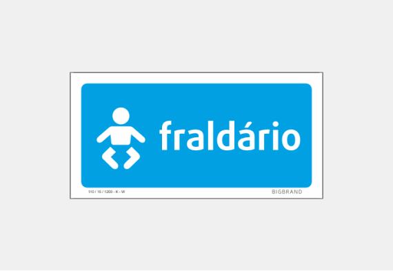 Sinalética Fraldário - SWC-025 101